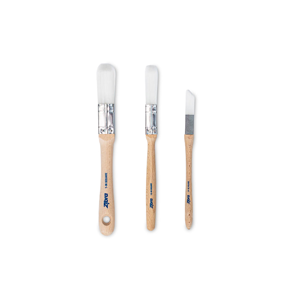 Not-So-Square Paintbrush Trio - Square 3 piece set